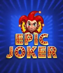 Experience the vibrant world of Epic Joker slot by Relax Gaming, featuring a mischievous joker with a vivid hairstyle set against a luminous blue background. This image captures the light-hearted spirit of classic slots, great for players who enjoy a nostalgic touch, offering a delightful play experience.